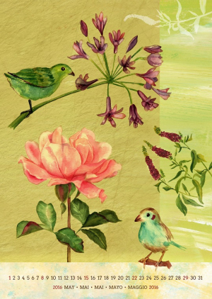 عکس با کیفیت نقاشی پرنده سبز